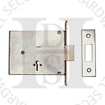 Duel Security FB1M-SS Fire Brigade Mortice Deadlock Satin Stainless Faceplate- No Keys 