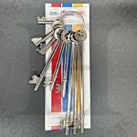 Fire Brigade Products SET9 Genuine Set of 9 Different Fire Brigade Keys Pack of 1