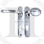 TSS HAN122LPC UPVC Multipoint 92mm PZ Sprung Lever Moveable Pad Door Handles 122mm Screw Centres Chrome