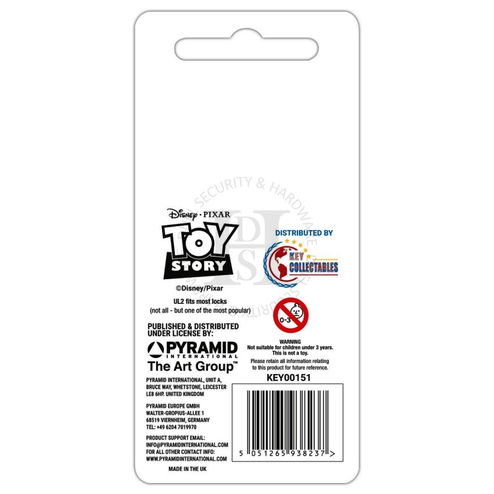 Disney Toy Story KEY00151 6-Pin UL2 Universal Section Cylinder Key
