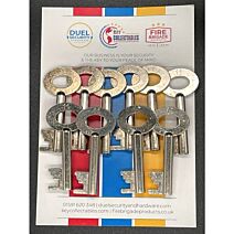 Fire Brigade Products FB11 Fire Brigade Large Silver Padlock Key Pack of 10