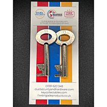 Fire Brigade Products FB11 Fire Brigade Large Silver Padlock Key Pack of 2