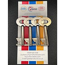 Fire Brigade Products FB11 Fire Brigade Large Silver Padlock Key Pack of 4