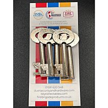 Fire Brigade Products FB11 Fire Brigade Large Silver Padlock Key Pack of 5