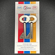 Fire Brigade Products FB14 Fire Brigade Large Yellow Padlock Key Pack of 2