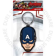 Marvel RK38422 Age Of Ultron Captain America Licensed Rubber Keychain-Keyring