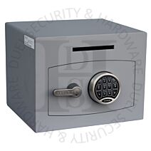 Securikey Mini Vault Deposit Silver Size 1 15 Litre Capacity Freestanding Safe Electronic Keypad - £3000 Cash Rating