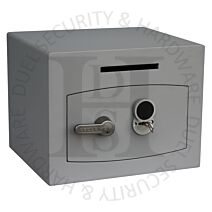 Securikey Mini Vault Deposit Silver Size 1 15 Litre Capacity Freestanding Safe Keylocking - £3000 Cash Rating