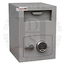 Securikey Mini Vault Deposit Silver Size 2 34 Litre Capacity Freestanding Safe Electronic Keypad - £3000 Cash Rating