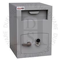 Securikey Mini Vault Deposit Silver Size 2 34 Litre Capacity Freestanding Safe Keylocking - £3000 Cash Rating