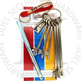 Fire Brigade Products SET9FOB-CSK1 Set of 9 Genuine Fire Brigade Keys ...