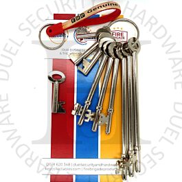 Fire Brigade Products SET9FOB-FCK Set of 9 Genuine Fire Brigade Keys ...