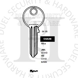 Cisa Copy Orion CSA48 Cylinder Key Blanks Silca CS162 JMA CI-11D HD CI ...