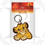 Disney Simba From The Lion King RK38902C PVC Rubber Keychain 6x6cm