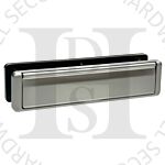 Fab n Fix FFLP1240SC Nu-Mail UPVC Telescopic Letterplate 40-80mm Satin Chrome