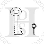 Fire Brigade Products FBL7281-FCK Forestry Commission Padlock Key 