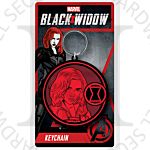 Marvel RK39043C Black Widow (Mark Of The Widow) Licensed Rubber Keychain-Keyring