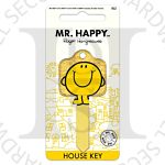 Mister Men KEY00094 Mr Happy 6-Pin UL2 Universal Section Cylinder Key Blank