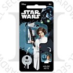Star Wars Princess Leia Painted Licensed Universal 6-Pin Cylinder Key Blank