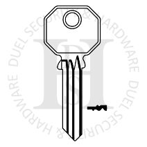 Banham Compatible BAN1L Security Cylinder Key Blanks JMA BAN-1L Pack of 10