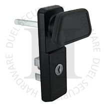 Cardale CAS0001 Rear Fixing Round Cylinder Core Garage Door Handle Black
