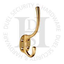 Carlisle Brass AA25SB Face Fixing Hat & Coat Hook Satin Brass