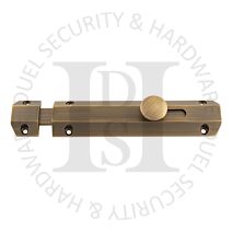 Carlisle Brass AQ82AB 152mm Face Fix Slide Action Surface Mounted Bolt Antique Brass