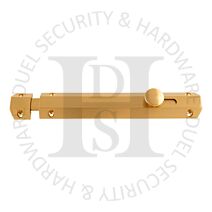 Carlisle Brass AQ83SB 203mm Face Fix Slide Action Surface Mounted Bolt Satin Brass