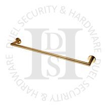 Carlisle Brass LX22PVD 645mm Long Concealed Fix Single Towel Rail PVD Brass