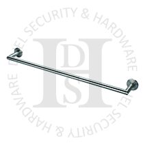 Carlisle Brass LX22SS 645mm Long Concealed Fix Single Towel Rail Stainless Steel