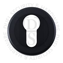 Carlisle Brass SZM001MB Round Euro Cylinder Concealed Fix Escutcheon Matt Black