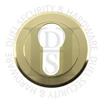 Carlisle Brass SZM001PB Round Euro Cylinder Concealed Fix Escutcheon Polished Brass