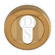 Carlisle Brass SZM001SB Round Euro Cylinder Concealed Fix Escutcheon Satin Brass