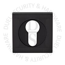 Carlisle Brass SZM001SQMB Square Euro Cylinder Concealed Fix Escutcheon Matt Black