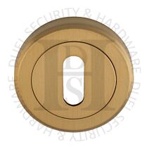 Carlisle Brass SZM003SB Round UK Keyway Concealed Fix Escutcheon Satin Brass