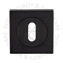 Carlisle Brass SZM003MB Square UK Keyway Concealed Fix Escutcheon Matt Black