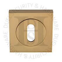 Carlisle Brass SZM003SB Square UK Keyway Concealed Fix Escutcheon Satin Brass