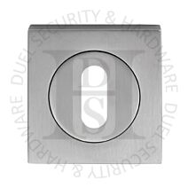 Carlisle Brass SZM003SC Square UK Keyway Concealed Fix Escutcheon Satin Chrome