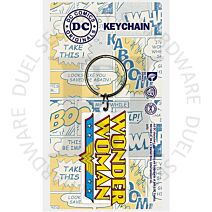 DC Comics RK38189C Wonder Woman Nameplate PVC Rubber Licensed Key Ring
