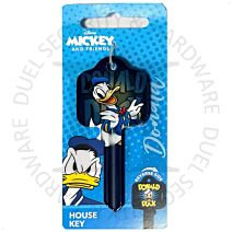 Disney F790 Donald Duck Dark Vintage Licensed 6-Pin UL2 Universal Cylinder Key Blank