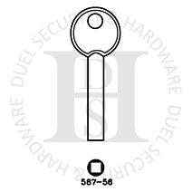 Era 587-56 TS7274 Female Square Section Short Window Lock Key Pack of 1