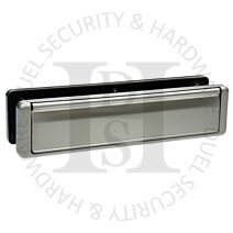 Fab n Fix FFLP1240SC Nu-Mail UPVC Telescopic Letterplate 40-80mm Satin Chrome
