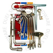 Fire Brigade Products SET14FOB Set of 9 Genuine Fire Brigade Keys DK1 DK2 TK FCK MBK Keys With Security Fob Pack of 1