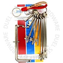 Fire Brigade Products SET9FOBDK1 Set of 9 Genuine Fire Brigade Keys Standard DK1 Drop Key With Security Fob Pack of 1