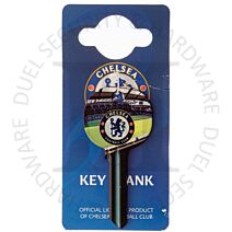 Football S422CFC Chelsea Stadium Badge Emblem Motif Licensed 6-Pin UL2 Universal Cylinder Key Blank