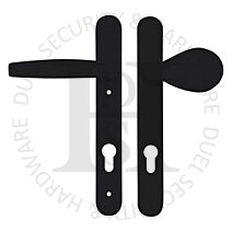 Hoppe HOP92LPBK Hoppe Atlanta Range UPVC 92mm PZ Lever Moveable Pad Door Handles Black