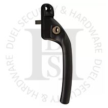 Hoppe TOKRH40BL Tokyo Range UPVC Offset Locking Espag Window Handle Right Hand Black