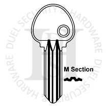 Ingersoll Compatible Errebi ING8 M Section Cylinder Key Blanks JMA ING-M Pack of 10