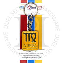 Key Collectables CA059V Virgo Enamel Coloured Rectangular Glossy Zodiac Sign Key Ring