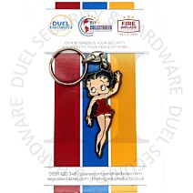Key Collectables LKRBB104 Betty Boop Lady in Red Dress Enamel Key Ring